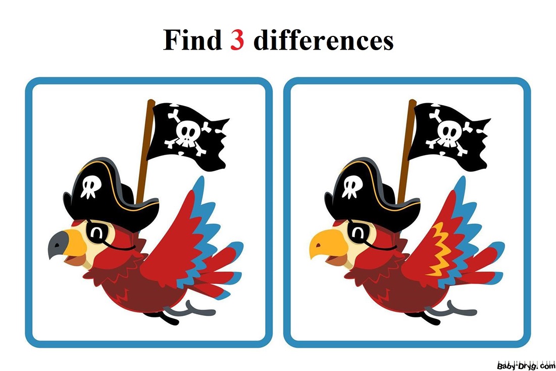 Find 3 differences for kids | Find 3 differences for free