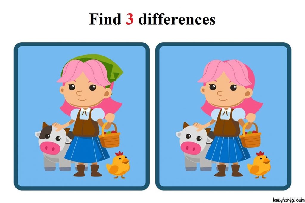 Find 3 differences in the picture | Find 3 differences for free