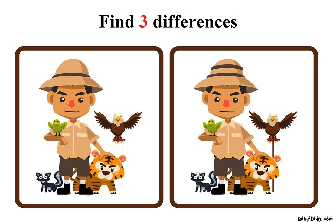 Find the Difference Game for 3 years old | Find 3 differences