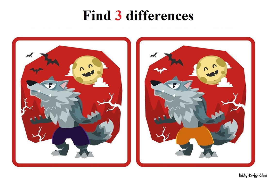 Find the differences in the two pictures online | Find 3 differences