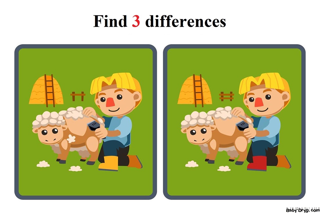 Find three differences in two pictures for free | Find 3 differences