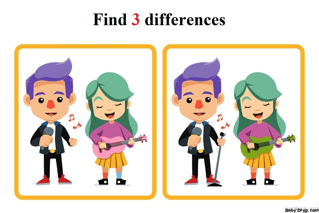 Game Find 3 Differences | Find 3 differences for free