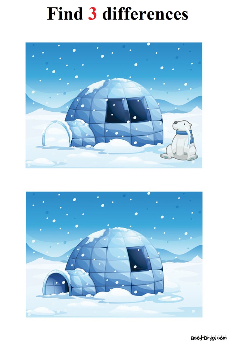 Igloo | Find 3 differences for free