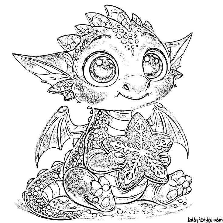 Dragon Coloring Picture for New Year 2024 | Coloring New Year's