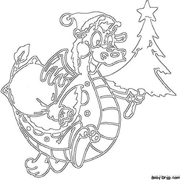 Dragon Picture 2024 Coloring Page Coloring New Year's