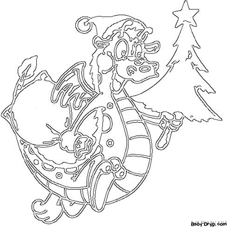 Dragon Picture 2024 Coloring Page | Coloring New Year's