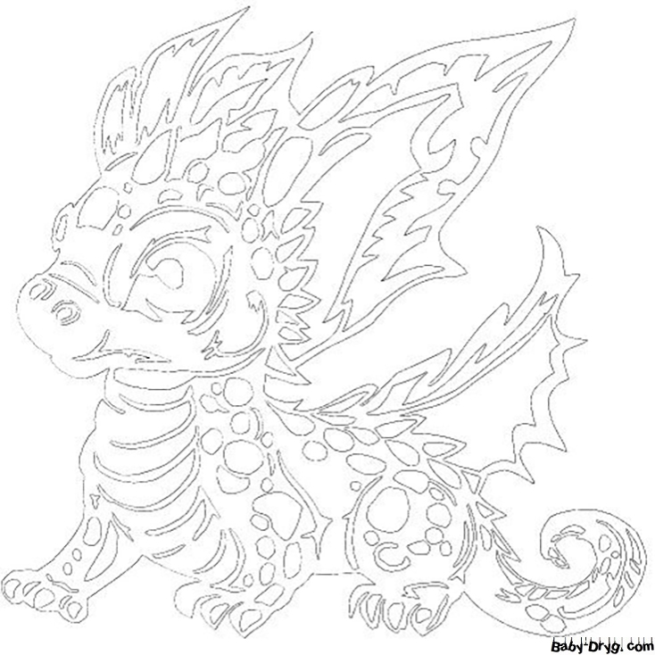 Year of the Dragon 2024 printable | Coloring New Year's