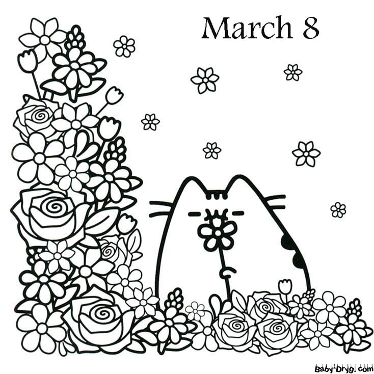 Coloring March 8 | Coloring Women's Day