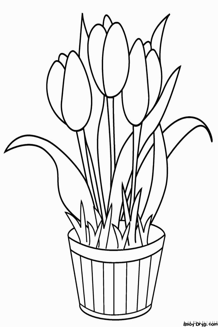 Coloring Page Flowers for charming women | Coloring Women's Day
