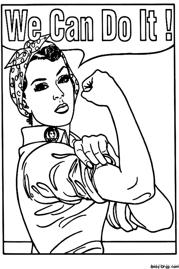 International Women's Day In World War II Coloring Page | Coloring Women's Day
