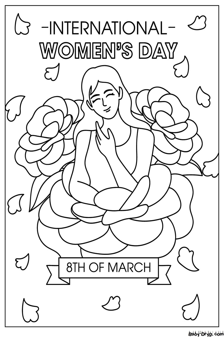 International Women's Day Coloring Page | Coloring Women's Day