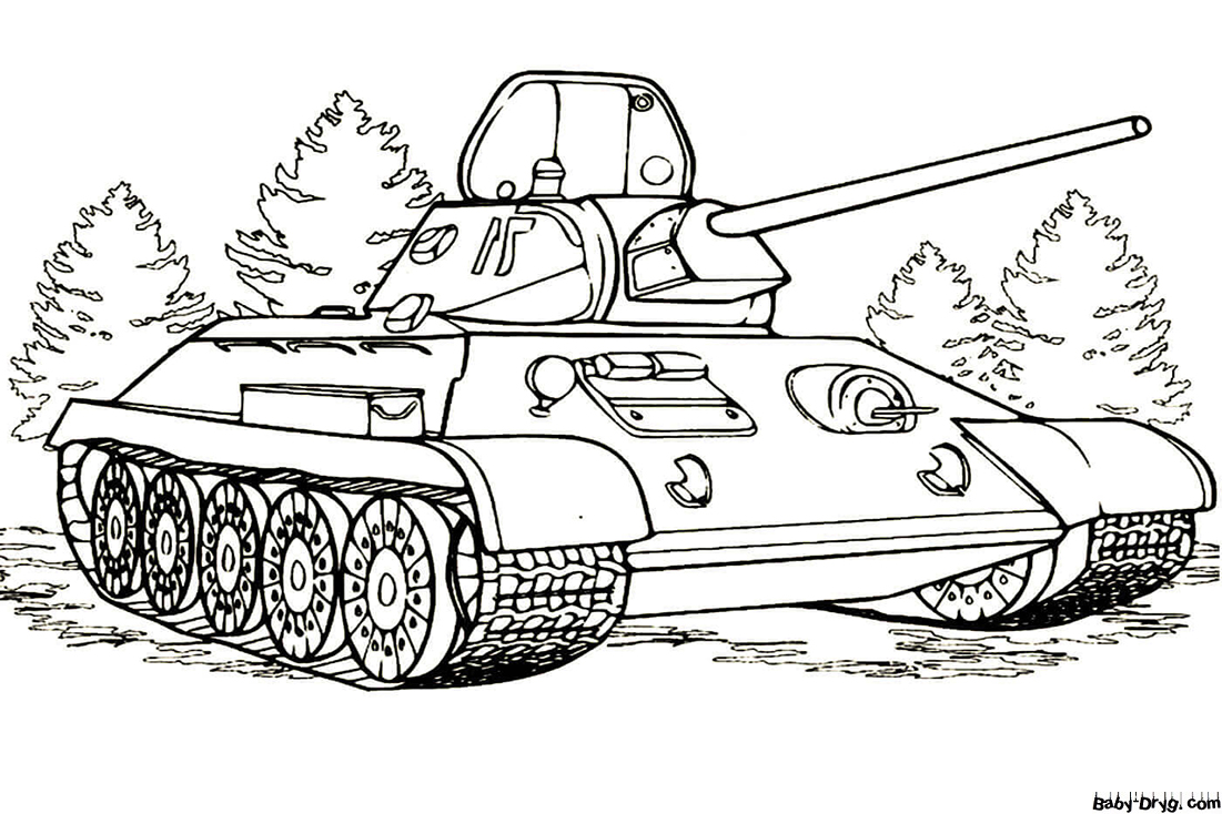 Рисунок танка на 23 февраля | Раскраски 23 Февраля