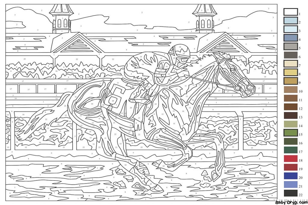Advanced Color by Numbers | Color by Number Coloring Pages