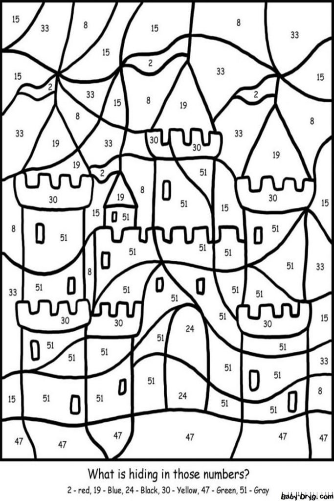 Coloring Page Frog | Color by Number Coloring Pages