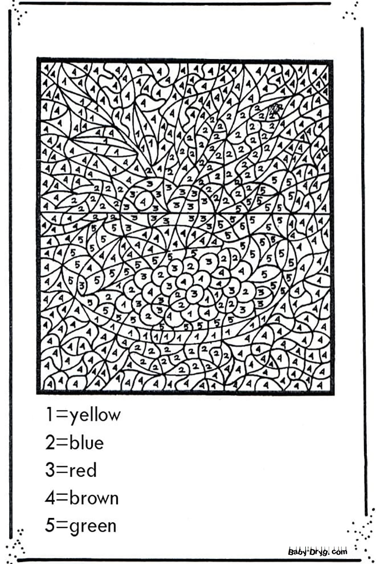 Free Advanced Color by Number | Color by Number Coloring Pages
