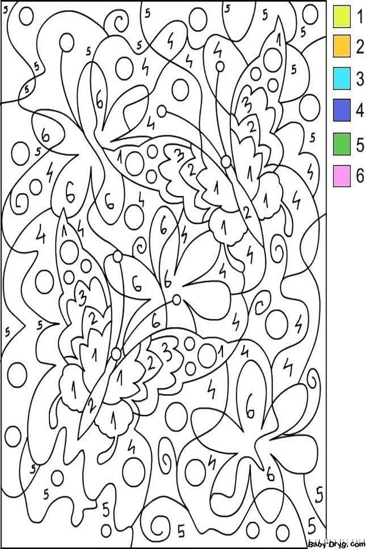 Free Advanced Color by Numbers | Color by Number Coloring Pages