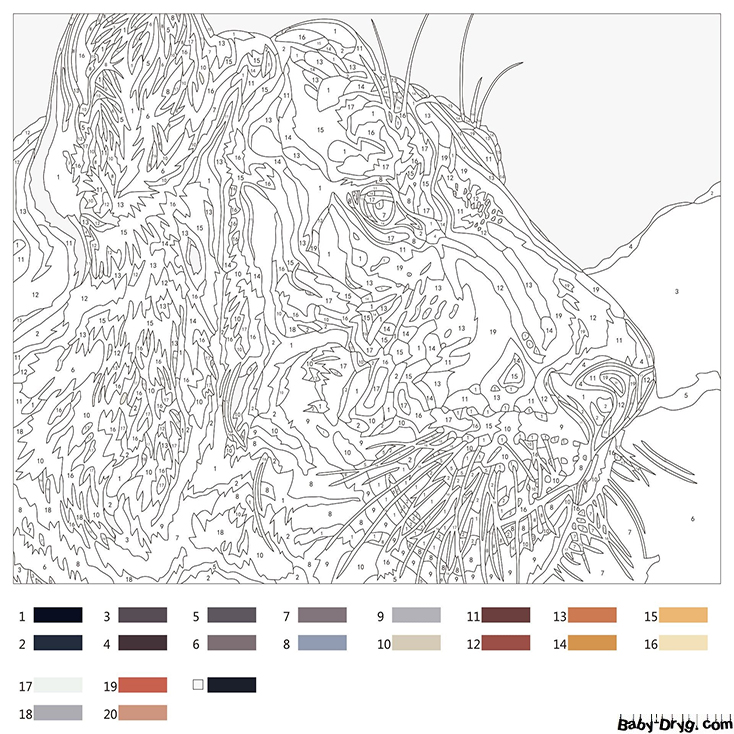 Free Printable Advanced Color by Number Worksheet | Color by Number Coloring Pages