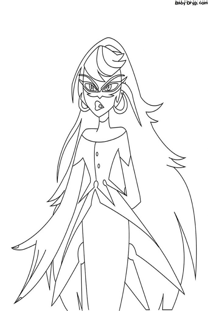 Free Printable of Lilith from Hazbin Hotel Coloring Page | Coloring Hazbin Hotel