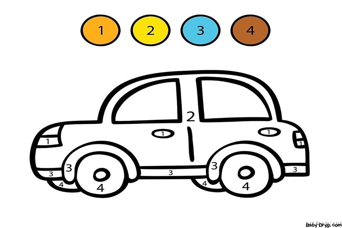 Machine is easy Color by Number | Color by Number Coloring Pages