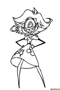 Niffty Coloring Page | Coloring Hazbin Hotel