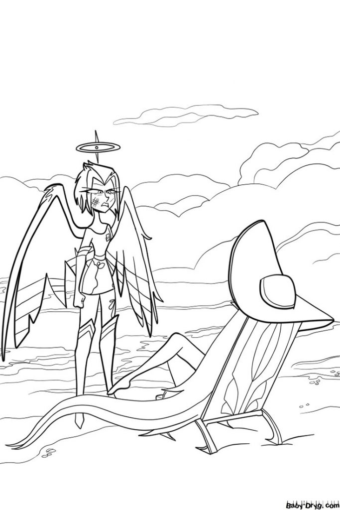 Picture of Hazbin Hotel Coloring Page | Coloring Hazbin Hotel