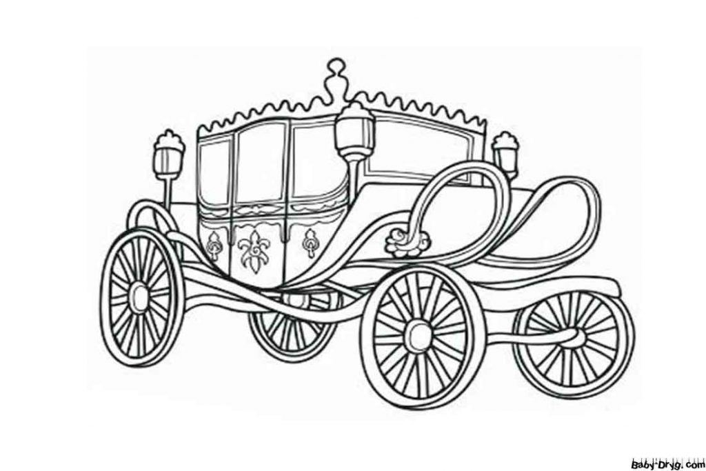 A Carriage Coloring Page | Coloring Carriages