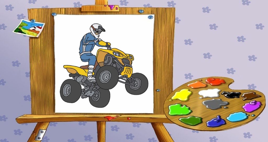 ATV (Quad bike) Coloring Pages | Print Coloring Page