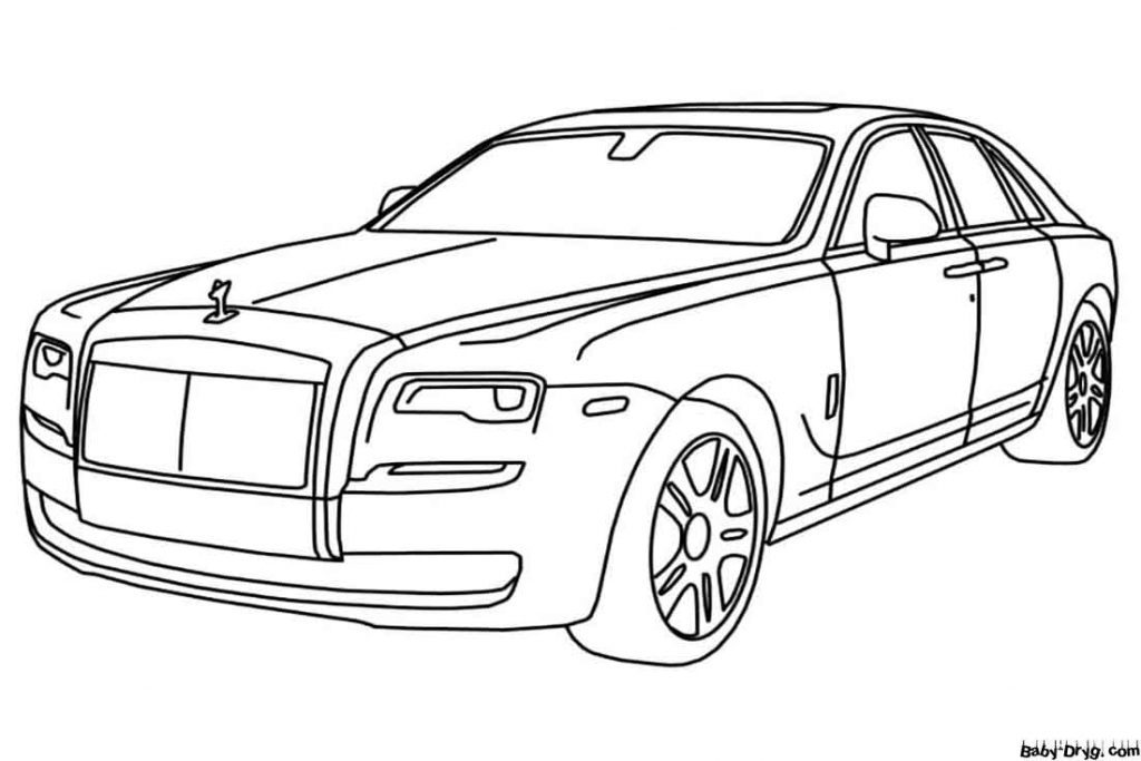 Awesome Rolls Royce Coloring Page | Coloring Rolls Royce