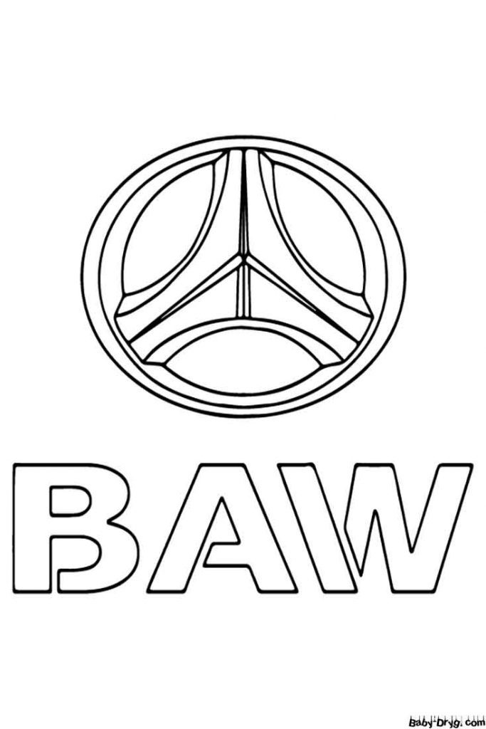 BAW Car Logo Coloring Page | Coloring Car Logo