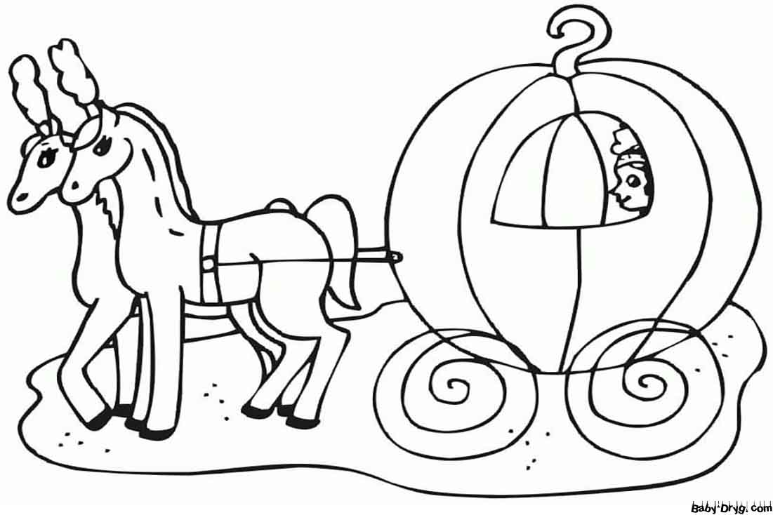 Carriage to Color Coloring Page | Coloring Carriages