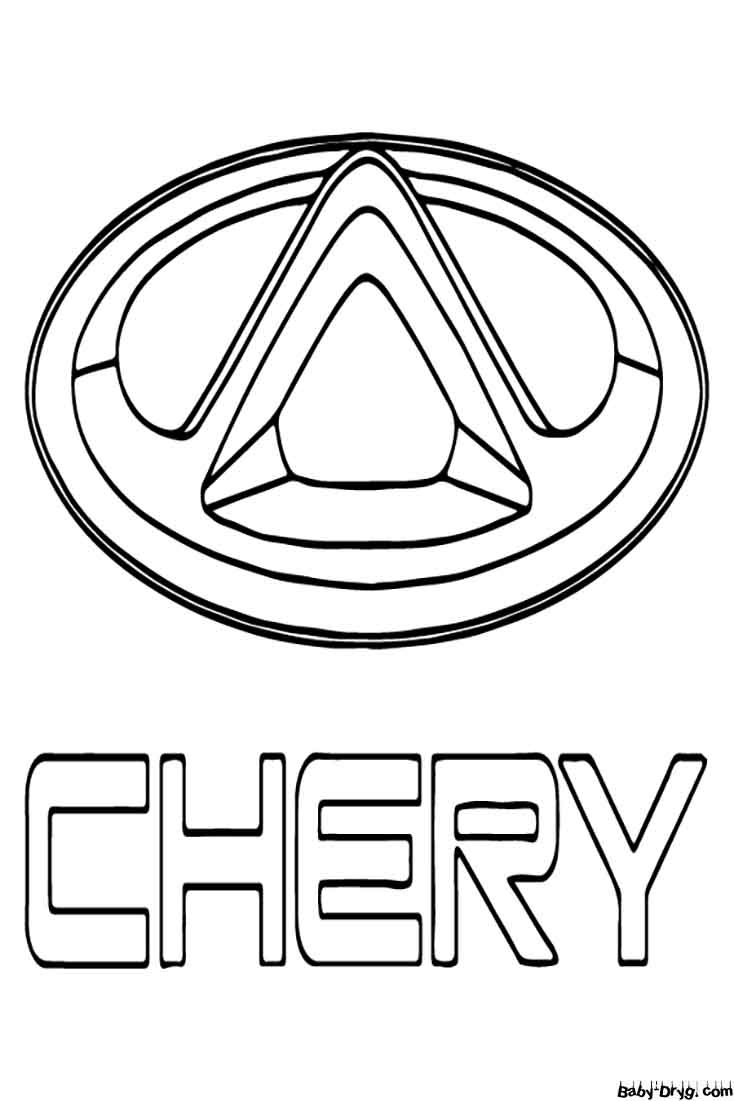 Chery Car Logo Coloring Page | Coloring Car Logo