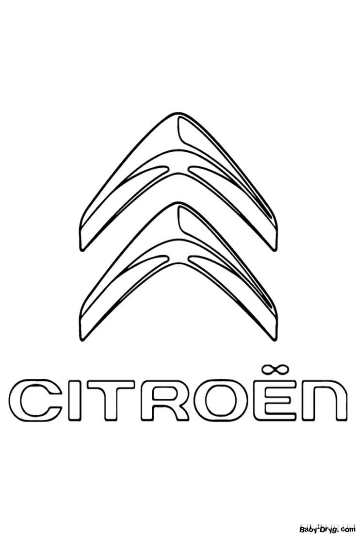 Citroen Car Logo Coloring Page | Coloring Car Logo