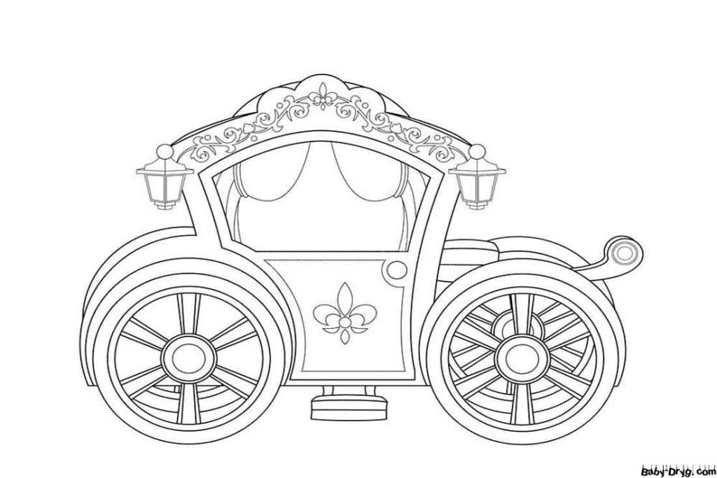 Cool Carriage Coloring Page | Coloring Carriages