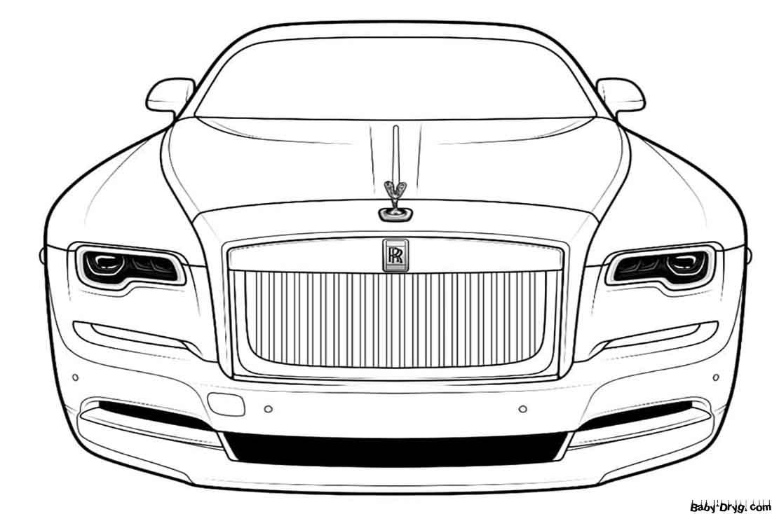 Cool Rolls Royce Coloring Page | Coloring Rolls Royce