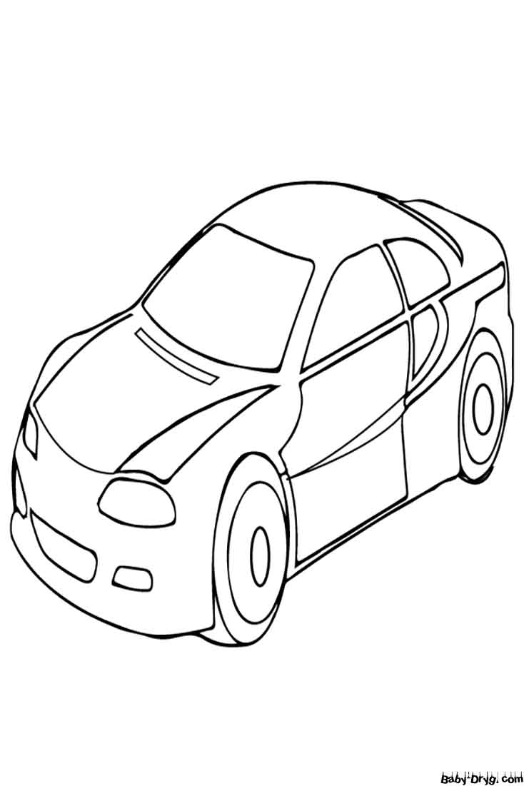 Coupe Car Design Coloring Page | Coloring Car Designs