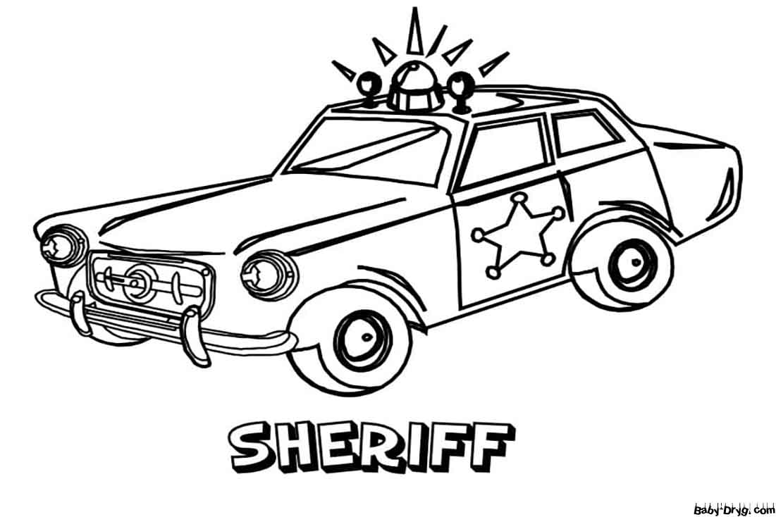 Download of a police car Coloring Page | Coloring Police Cars