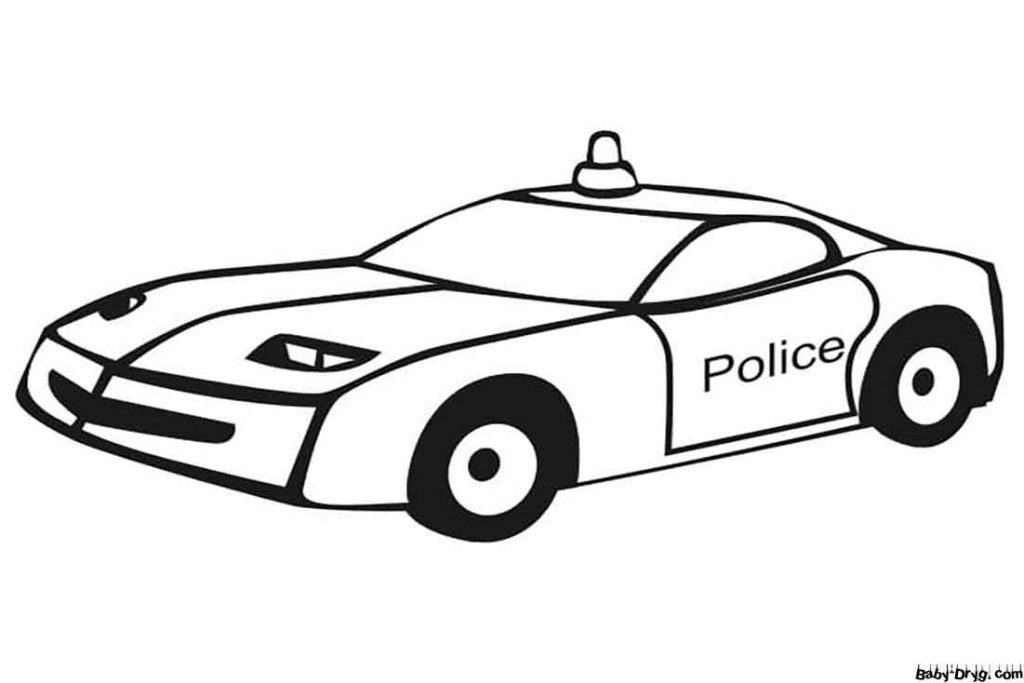 Free Police Car Coloring Page | Coloring Police Cars