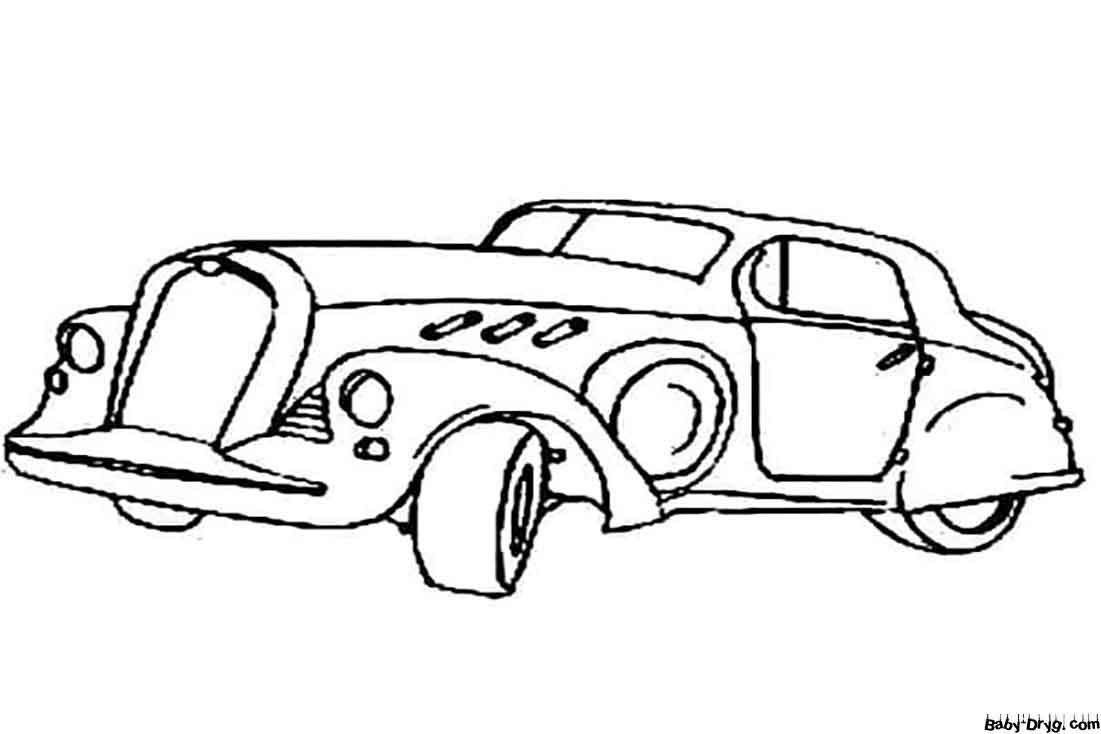 Free Printable Rolls Royce Coloring Page | Coloring Rolls Royce