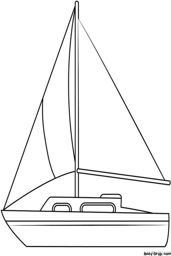 Free Sailboat Coloring Page | Coloring Sailboats