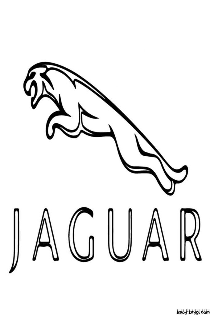 Jaguar Car Logo Coloring Page | Coloring Car Logo