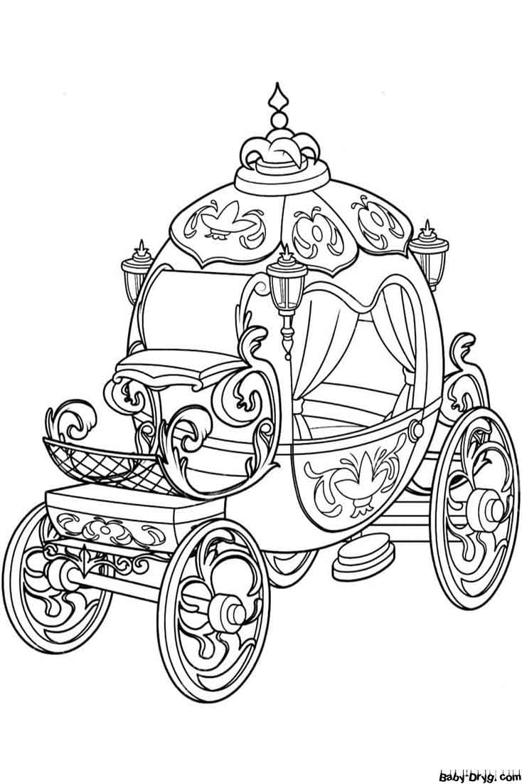 Nice Carriage Coloring Page | Coloring Carriages