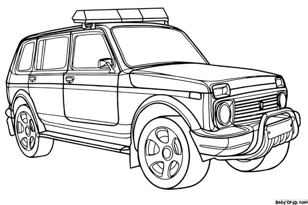 P.P.S. Police car Coloring Page | Coloring Police Cars