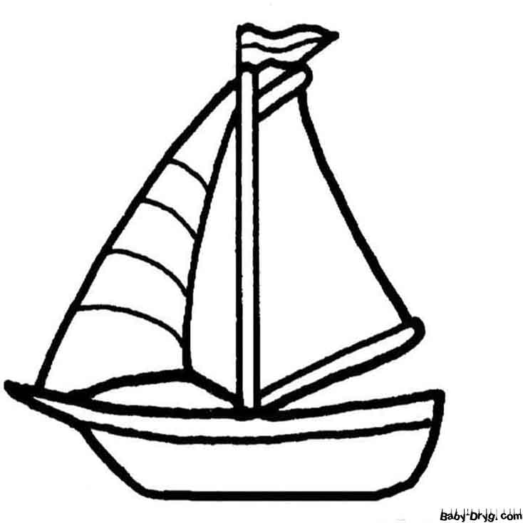 Picture of a Sailboat Coloring Page | Coloring Sailboats