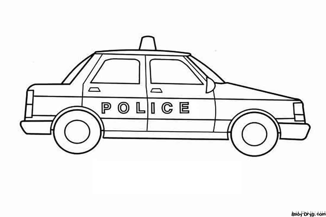 Police car download Coloring Page | Coloring Police Cars