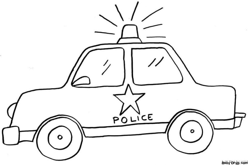 Police car for kids to print out Coloring Page | Coloring Police Cars