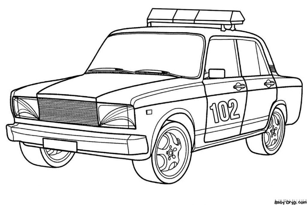PPS police car Coloring Page | Coloring Police Cars