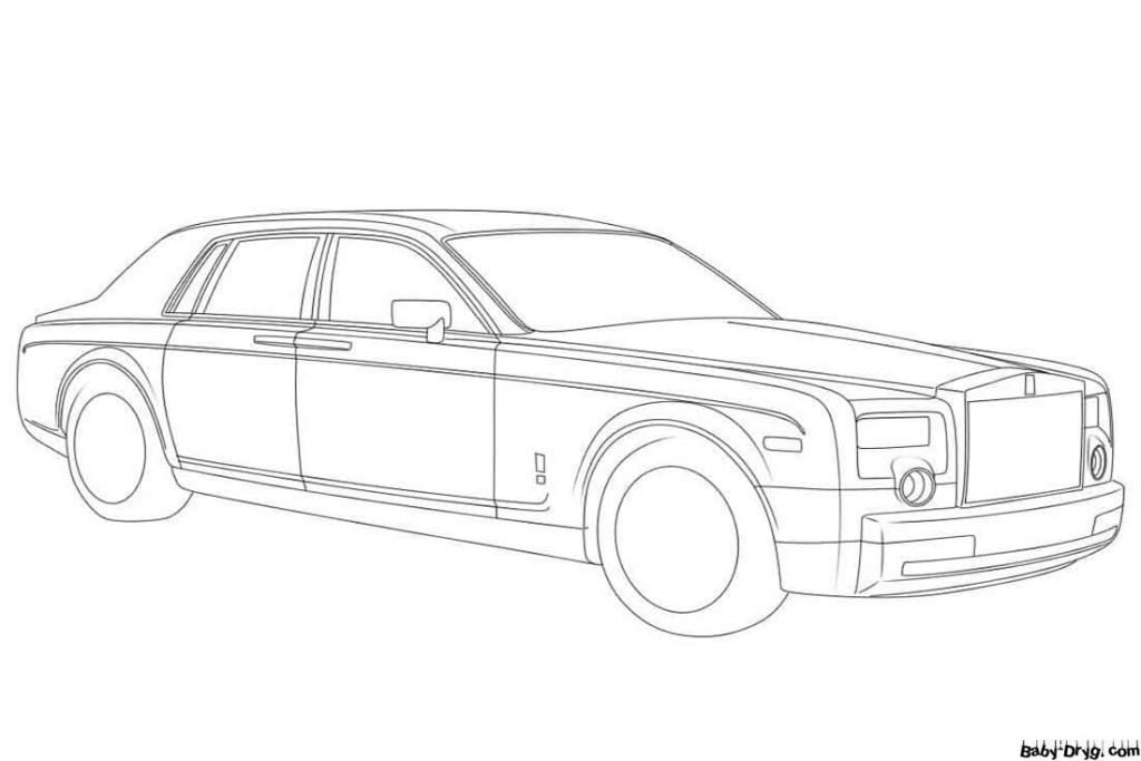 Print Rolls Royce Coloring Page | Coloring Rolls Royce