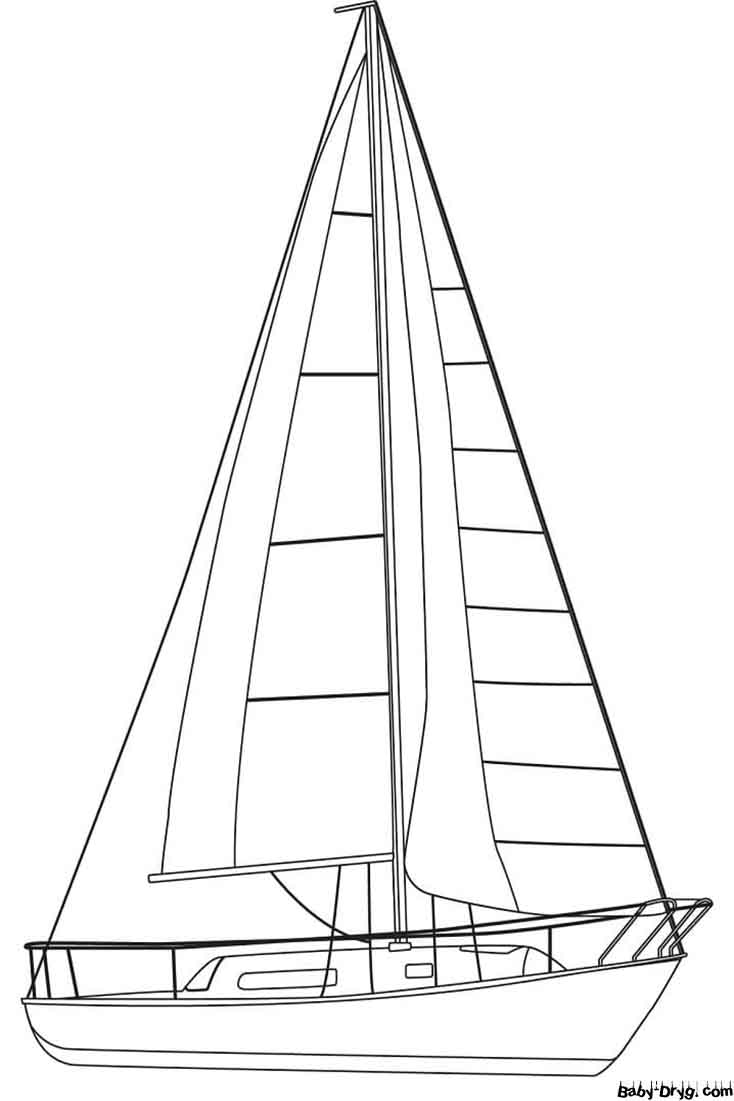 Printable Sailboat Coloring Page | Coloring Sailboats