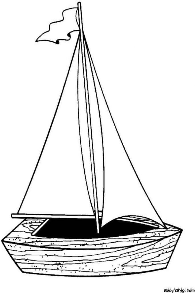 Printable Sailing Boat Coloring Page | Coloring Sailboats