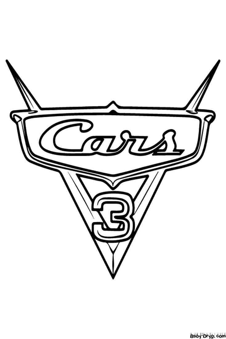 Раскраска Логотип автомобиля Cars 3 | Раскраски Логотипы машин